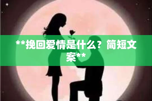 **挽回爱情是什么？简短文案**
