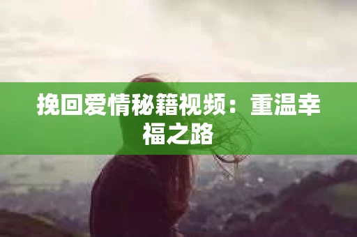 挽回爱情秘籍视频：重温幸福之路