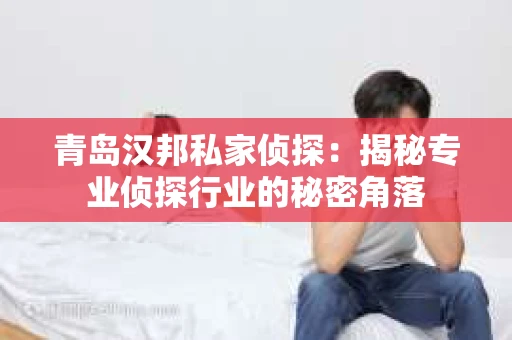 青岛汉邦私家侦探：揭秘专业侦探行业的秘密角落