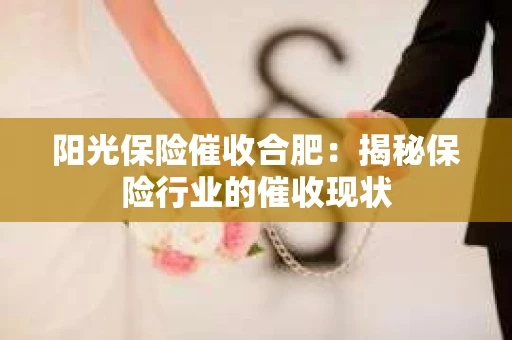 阳光保险催收合肥：揭秘保险行业的催收现状