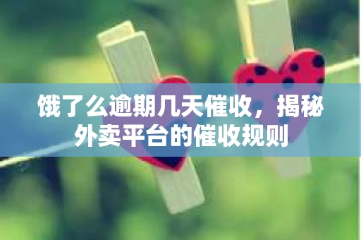 饿了么逾期几天催收，揭秘外卖平台的催收规则