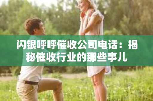 闪银呼呼催收公司电话：揭秘催收行业的那些事儿