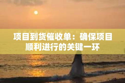 项目到货催收单：确保项目顺利进行的关键一环