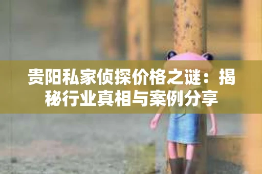贵阳私家侦探价格之谜：揭秘行业真相与案例分享