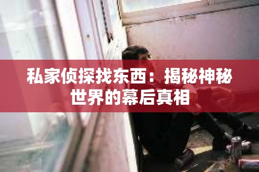 私家侦探找东西：揭秘神秘世界的幕后真相