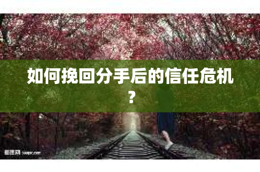 如何挽回分手后的信任危机？