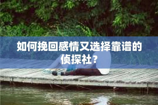 如何挽回感情又选择靠谱的侦探社？