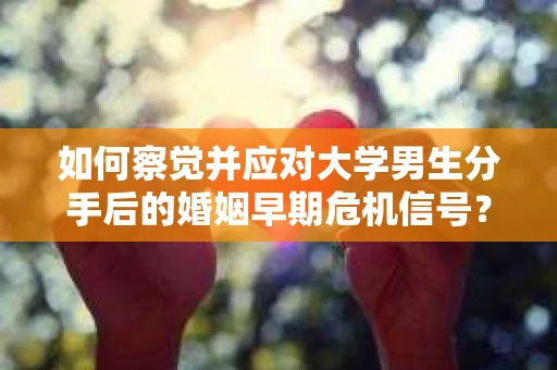 如何察觉并应对大学男生分手后的婚姻早期危机信号？