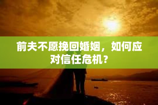 前夫不愿挽回婚姻，如何应对信任危机？