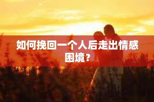 如何挽回一个人后走出情感困境? 如何挽回一个人后走出情感困境?