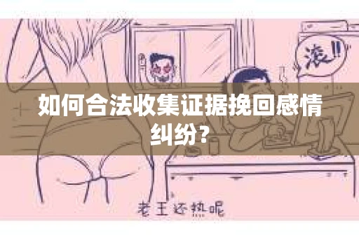 如何合法收集证据挽回感情纠纷？
